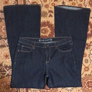 Old navy flare jeans. Size 14 long. 35” inseam. Dark.